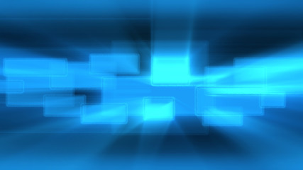 Obraz premium blue shining blurred billboards