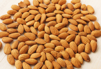 background almonds