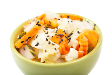 pickled cabbage with carrots