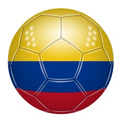 Fototapeta premium Soccer ball at the colors of Colombia