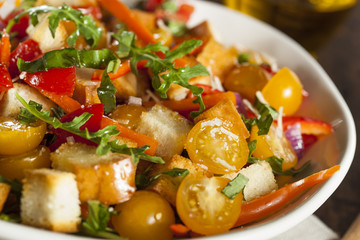 Traditional Healthy Panzanella Salad