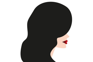 Fashion silhouette woman - Stock Illustration