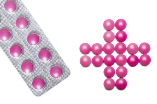 Tablettenverpackung mit Kreuz