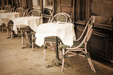old-fashioned Cafe terrace