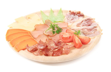 Meat and cheese platter