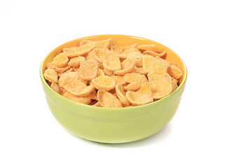 Bowl of corn cereal