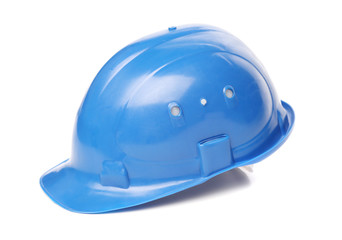 Blue hard hat