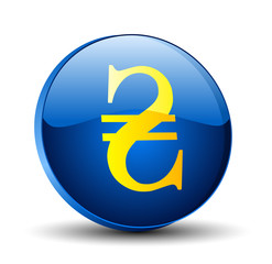 Ukrainian Hrivna button