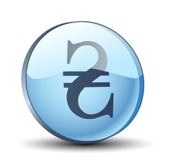 Ukrainian Hrivna button