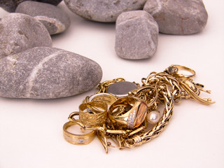 bijou bague galet