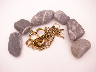 bijou bague galet