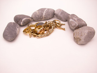 bijou bague galet