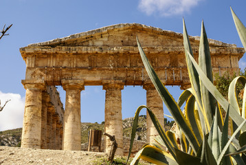 greek temple in the ancient city of Segesta, Sicily