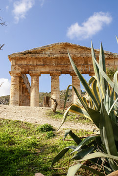 segesta archaeological site of ancient greece drills Sicily Ital