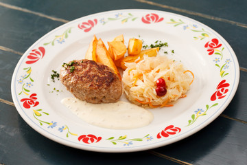 cutlet with potatoes