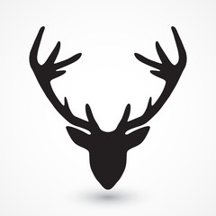 Deer head silhouette