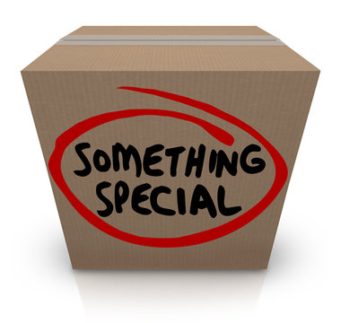 Something Special Cardboard Box Gift Delivery Unique Contents