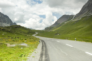 Naklejka premium Albula-pass, in the Switzerland's Alps