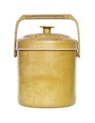 Dirty water cooler isolated on white background