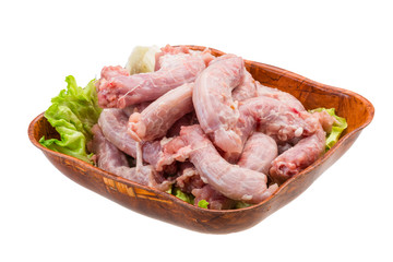 Raw chicken neck
