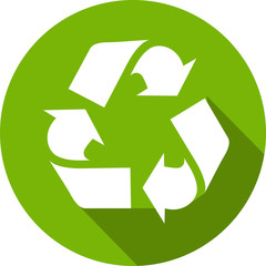 Fototapeta premium Ecology Flat Icon with shadow. Vector EPS 10.