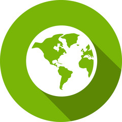 Ecology Flat Icon with shadow. Vector EPS 10.