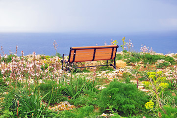 Bench at the sea