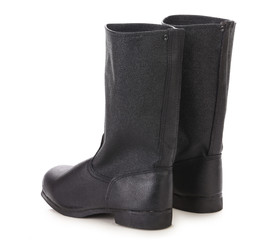 Tarpaulin boots.