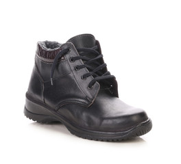 Black men's shoes.