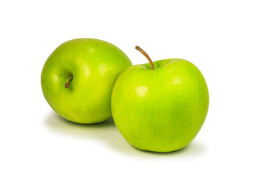 Green apple isolated on white background