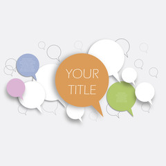 Vector abstract circles infographic