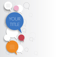 Vector abstract circles infographic