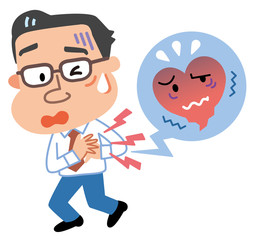 心臓病　発作　会社員