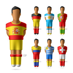 National soccer/football players © piai