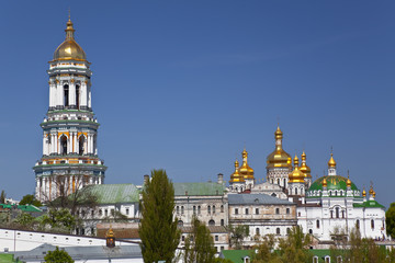Fototapeta na wymiar Panorama Of Kievo-Pecherskaya Lavra. Kiev