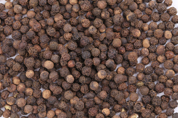 close up of black pepper.