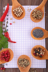 various of spices