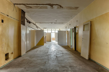 Dirty, old and forgotten corridor