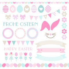 Icon Easter Set Pastel Blue