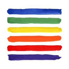 Obraz premium Bright watercolor set - Vector Illustration