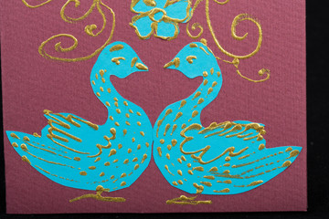 Handmade easter card