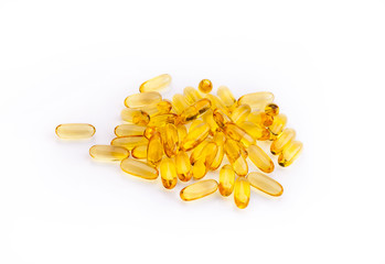 Fish oil supplementary food capsules isolated