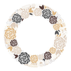 floral background, floral frame