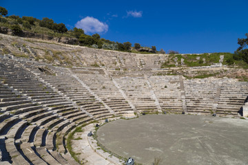 Ancient amphitheater in Bodrum, Turkey