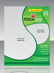 abstract pizza flyer