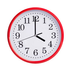 Exactly four on round clock face