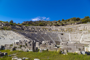 Fototapeta na wymiar Ancient amphitheater in Bodrum, Turkey