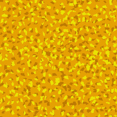 Seamless ocher crumb pattern, vector background