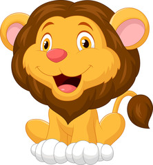 Cute lion cartoon