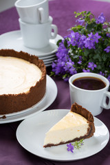 cheesecake and coffee